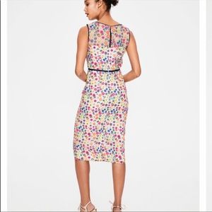 Boden Marjorie Organza Dress US 10R Embroidered Flowers Sleeveless. NWT.